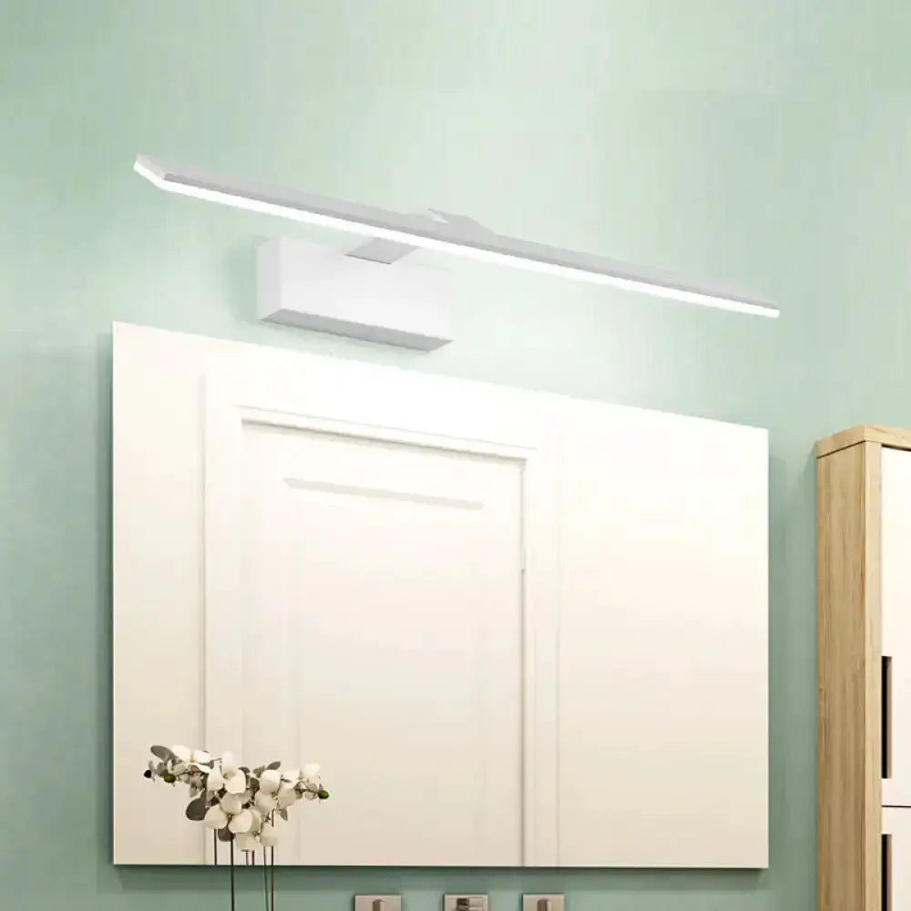 Modern White Led Wall Mount Light Bathroom Lamp