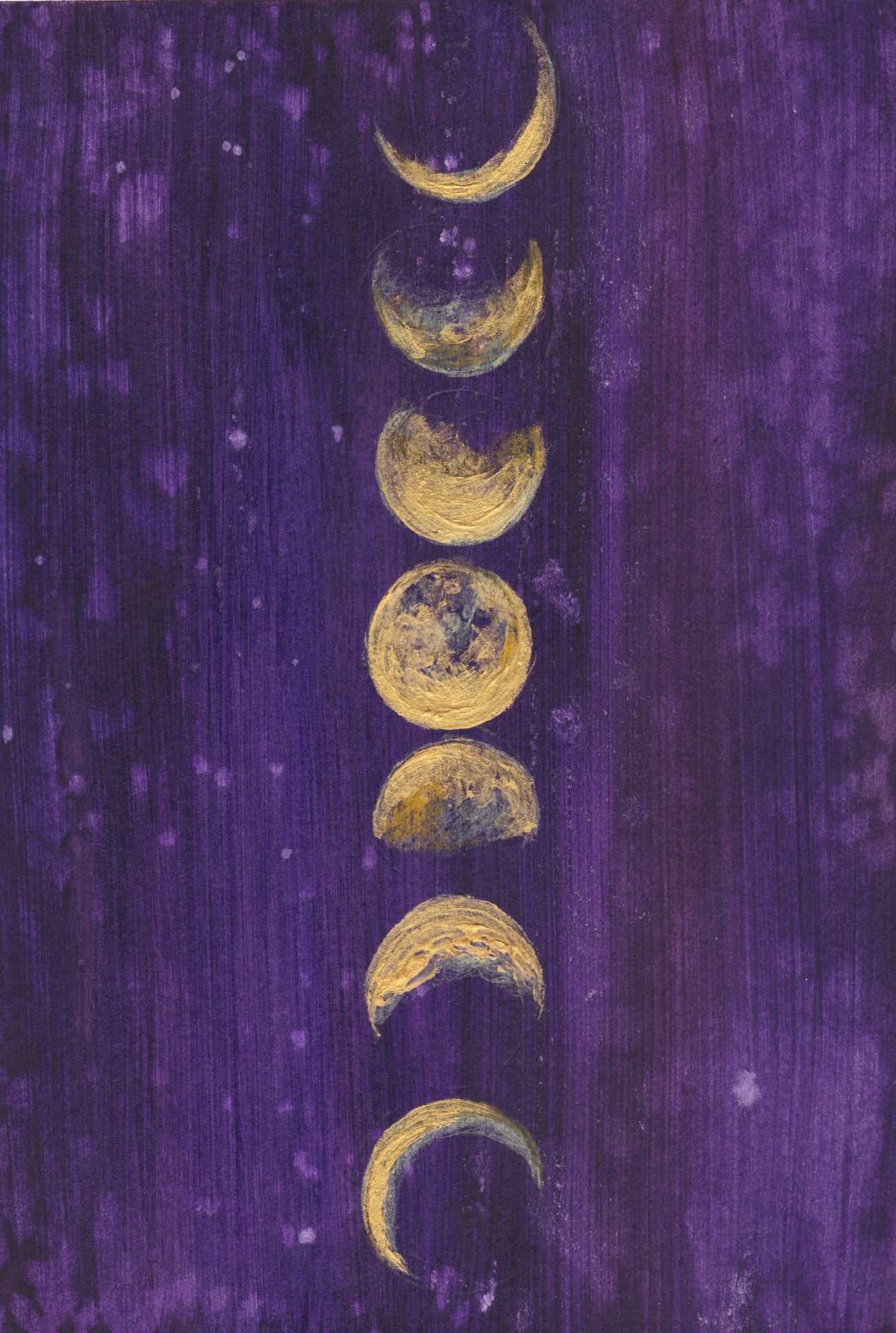 Fases lunares – Lámina de arte prémium