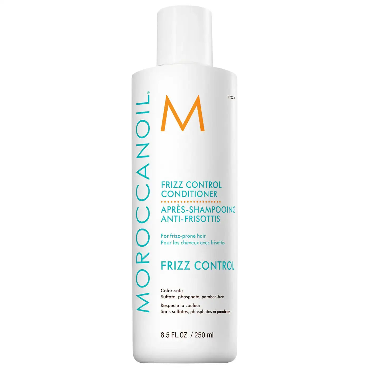 Moroccanoil Frizz Control Conditioner, white bottle with teal text and M logo, 8.5 oz on Tampa Home & Garden Store