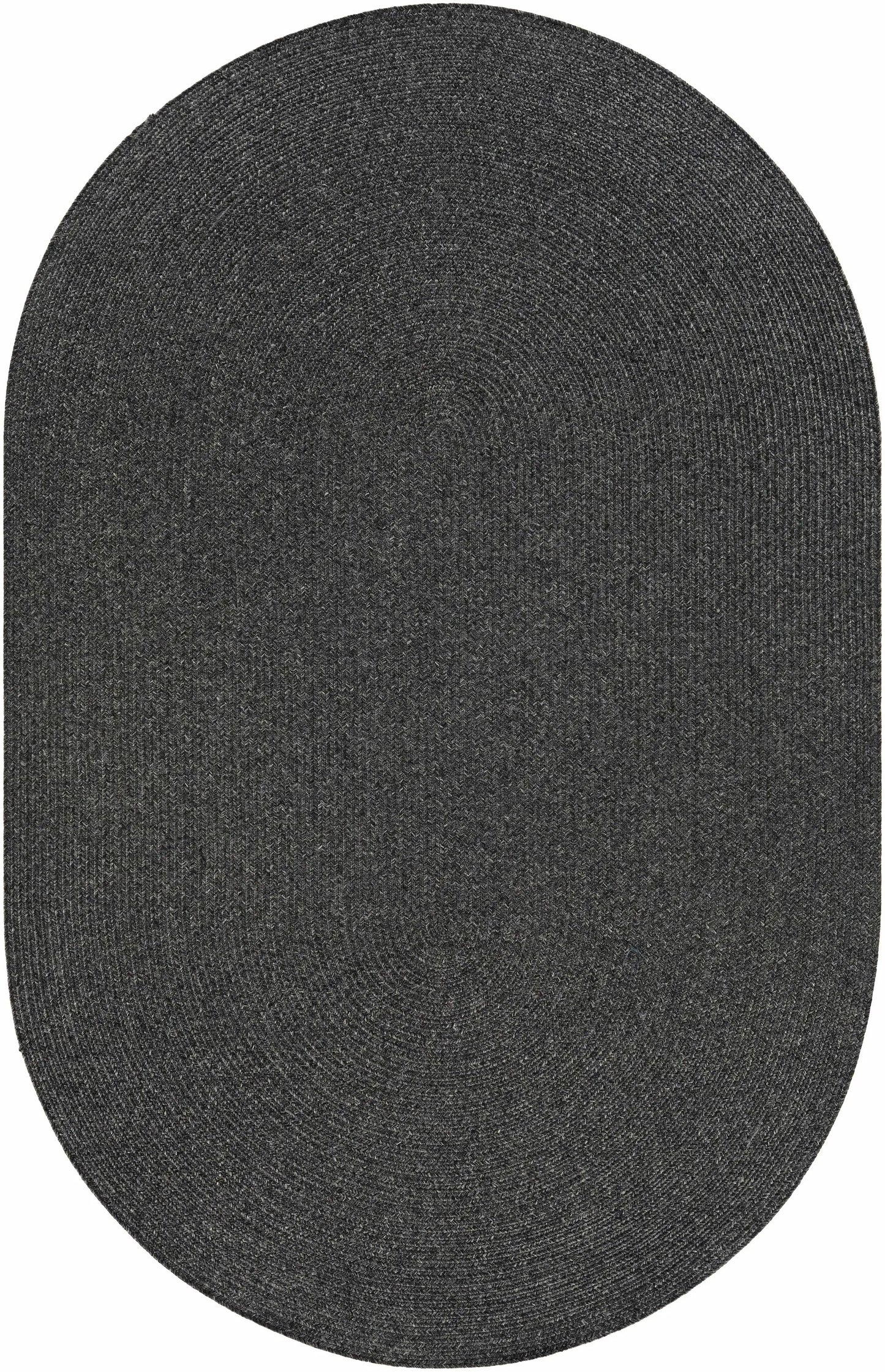 Black Braided Faux Jute Outdoor Rug, round, Boutique Rugs Moxley collection on Tampa Home & Garden Store