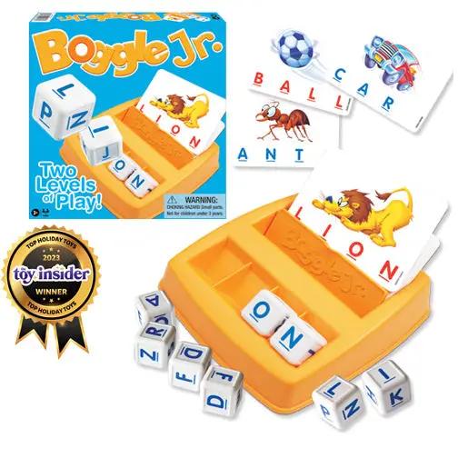 Boggle Jr. word game for kids with orange tray and picture cards; two levels Loft edition on Tampa Home & Garden Store
