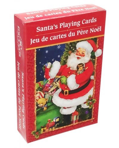 Santa's Playing Cards deck in red box with Santa illustration The Country Christmas Loft on Tampa Home & Garden Store