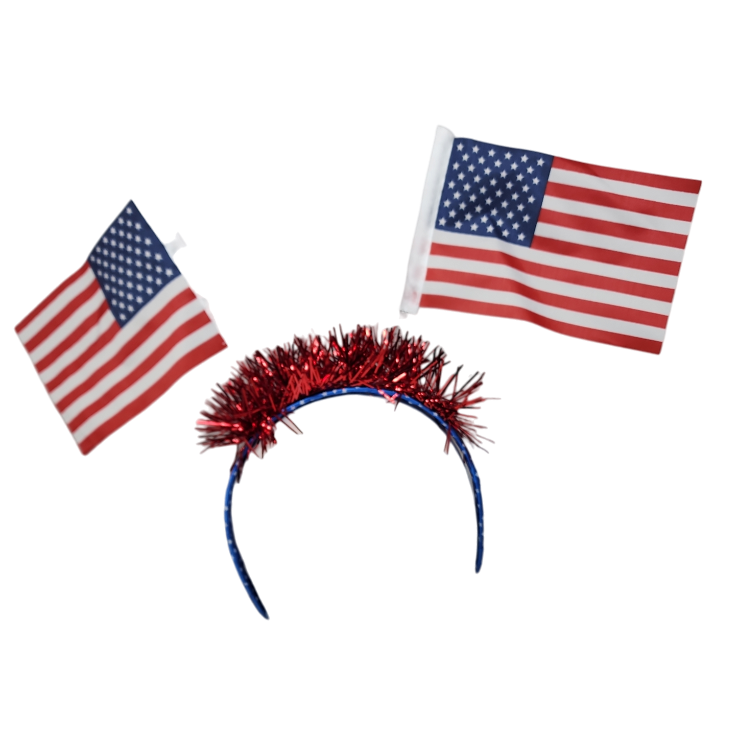 Bandeau patriotique avec drapeaux américains