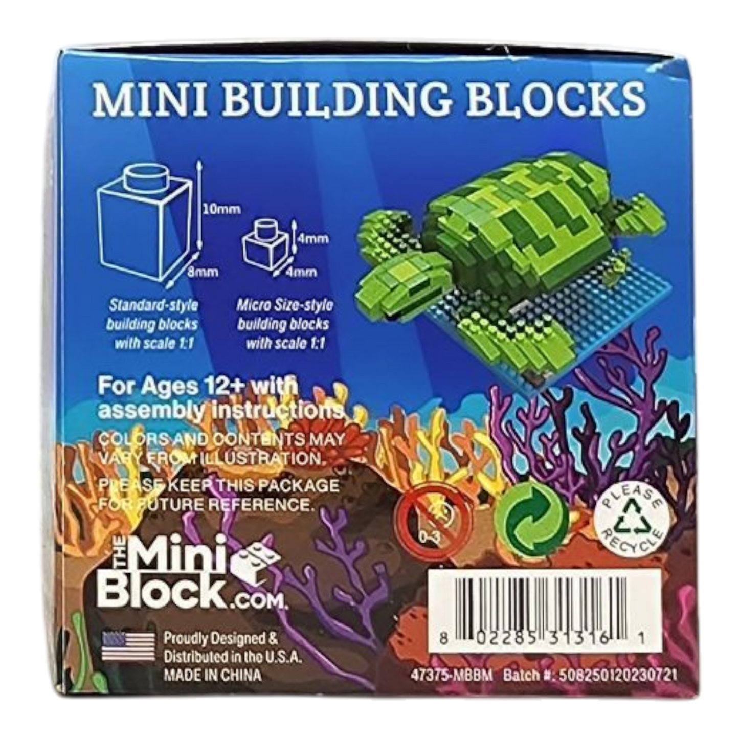 Mini blocs de construction - Tortue verte