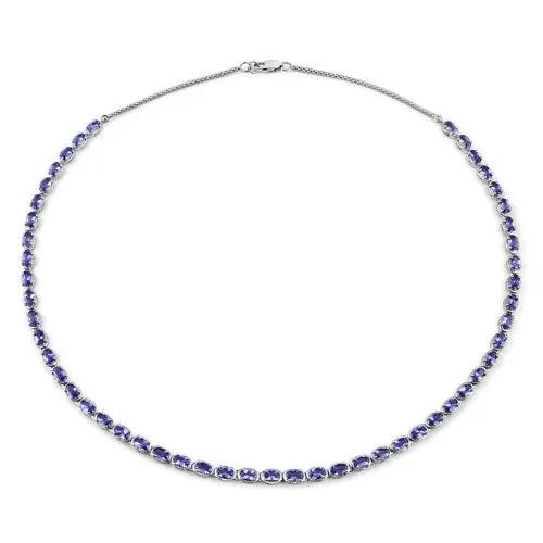 10.00 Carat Tanzanite necklace .925 sterling silver with violet-blue stones by Bids.com on Tampa Home & Garden Store
