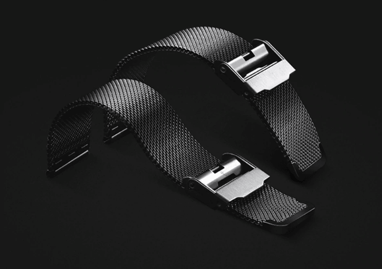 Men's stainless steel mesh watch band with deployant clasp Stevvex ST1LG4400MPC140 on Tampa Home & Garden Store