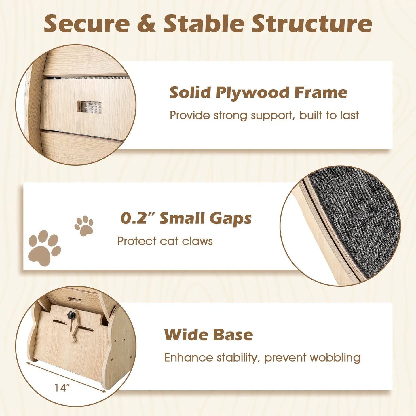 40 Inch Cat Exercise Wheel with lockable mechanism and solid plywood frame DirectDeals on Tampa Home & Garden Store