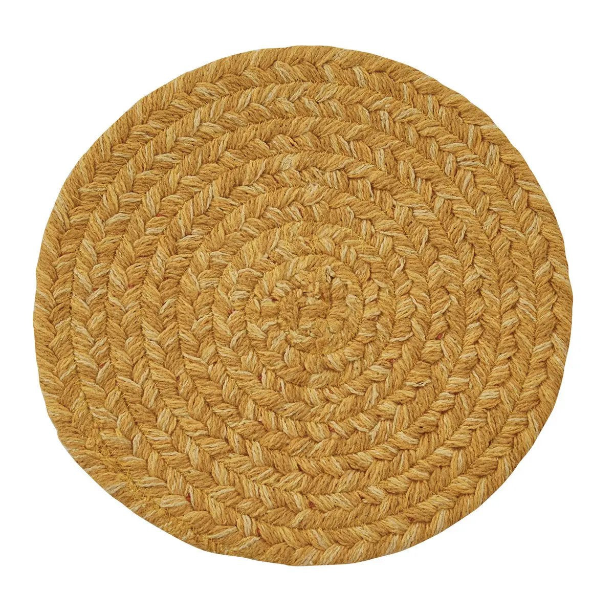 Spice Bin Braided Trivet Cumin heat resistant, round jute by The Country Christmas Loft on Tampa Home & Garden Store