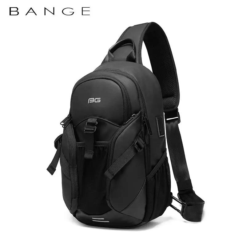 Bandolera de pecho para hombre, bolso de mensajero de negocios, tendencia de moda de verano, versátil, con USB