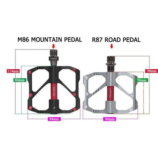Stevvex bicycle pedals set aluminum flat platform, non-slip, sealed bearings, 2 pcs on Tampa Home & Garden Store