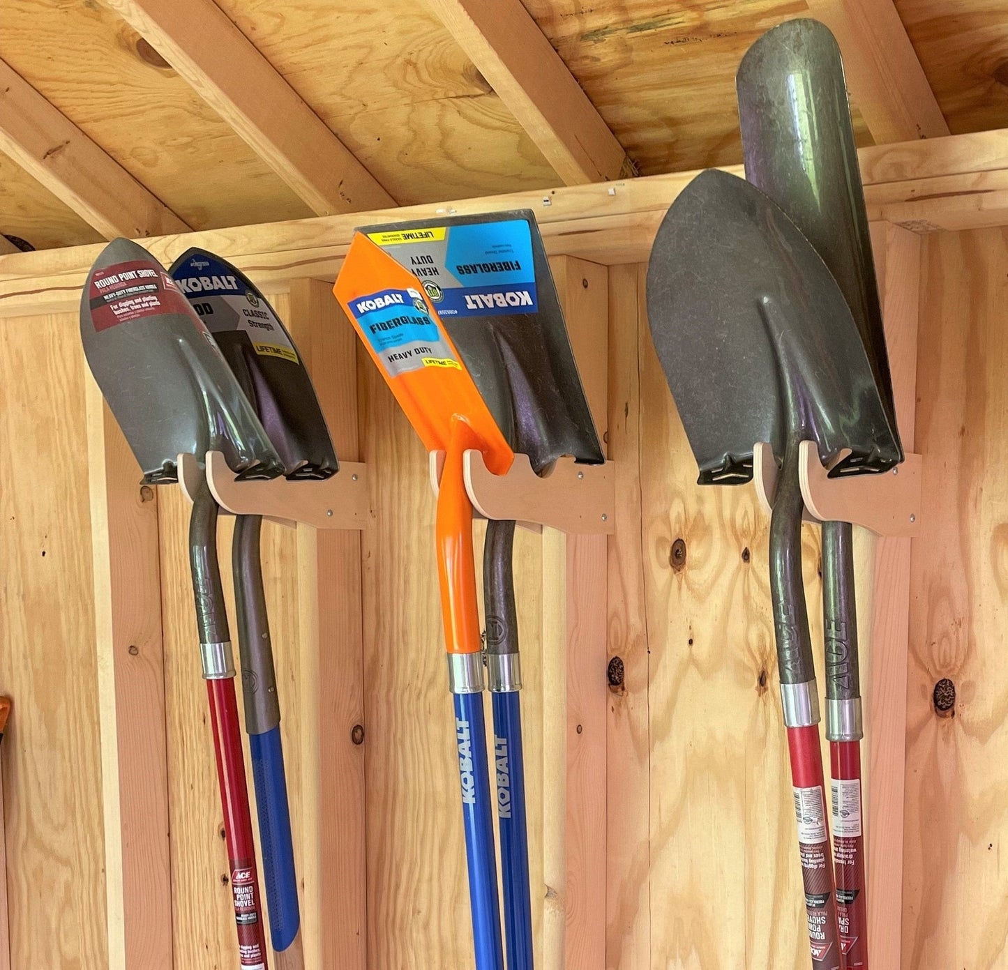 Kit completo para organizar el cobertizo: sistema de almacenamiento de herramientas para jardín y patio