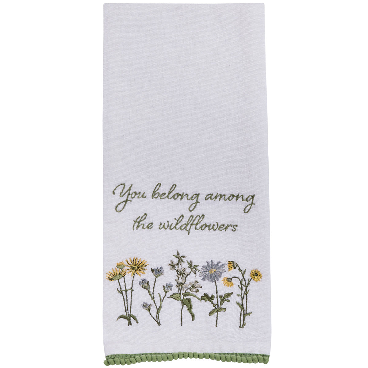 Torchon « Tu appartiens aux fleurs sauvages »