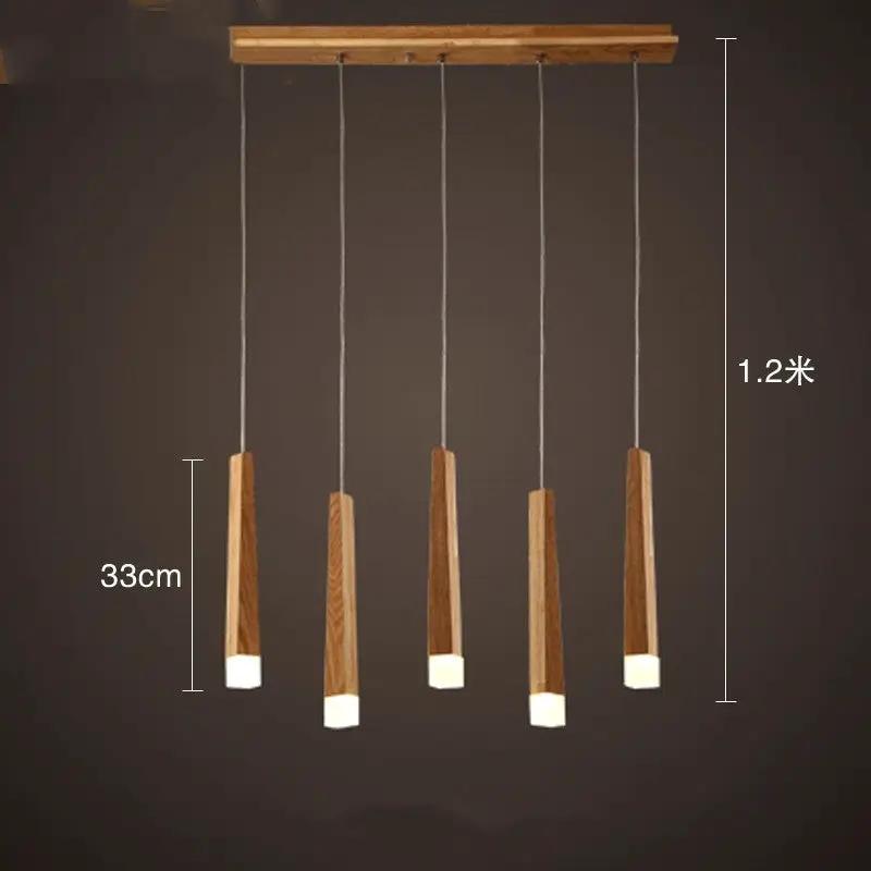 Nordic solid wood matchstick pendant light by Decorbites, five wooden rods with white tips on Tampa Home & Garden Store