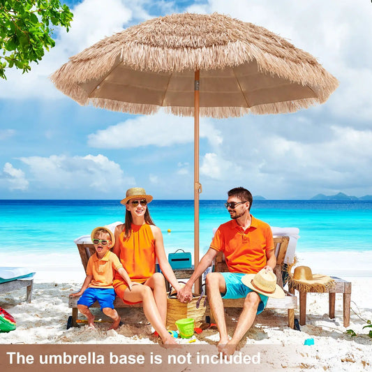 7.2 Feet Patio Thatched Tiki Umbrella Hawaiian Hula Beach Umbrella - Tampa Home & Garden Store