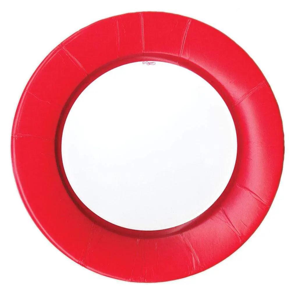 Inflatable red pool ring with white inner center for pool use on Tampa Home & Garden Store