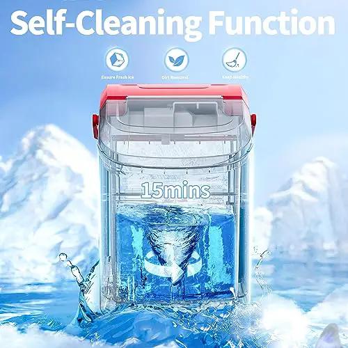 Kismile Nugget Ice Maker Countertop Z5815NH with self-cleaning function on Tampa Home & Garden Store