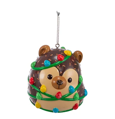 Squishmallows Ornament bear with multicolor lights officially licensed by The Country Christmas Loft on Tampa Home & Garden Store