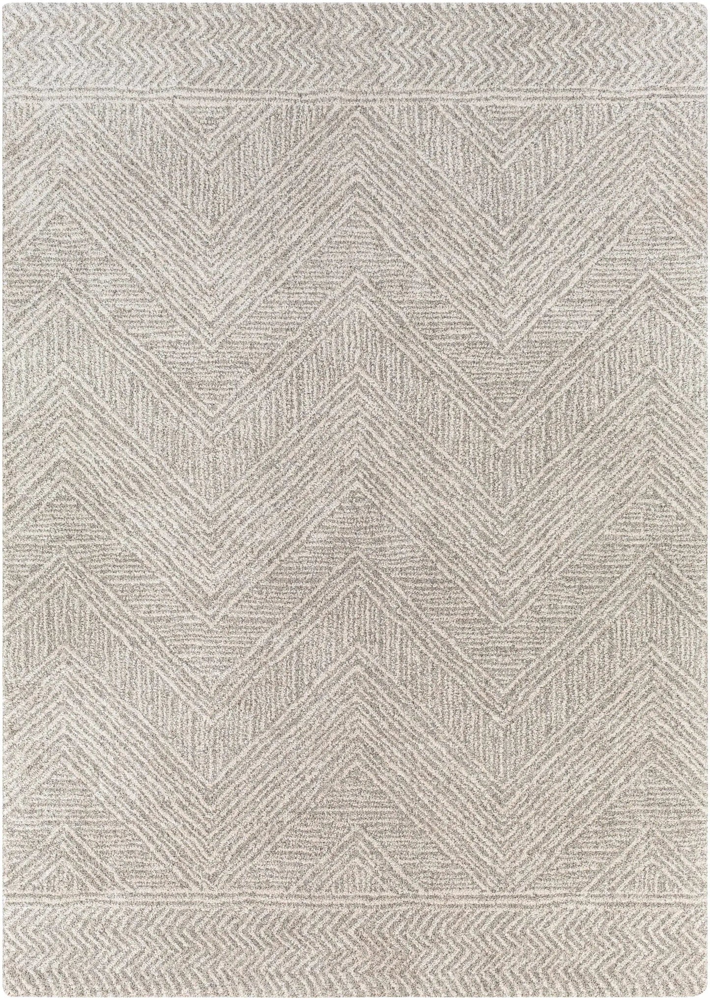 Nyngan Luxe Rug in black beige with pattern by Boutique Rugs on Tampa Home & Garden Store