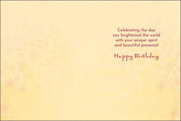 Birthday Card yellow with red text by The Country Christmas Loft Gift Shoppe on Tampa Home & Garden Store