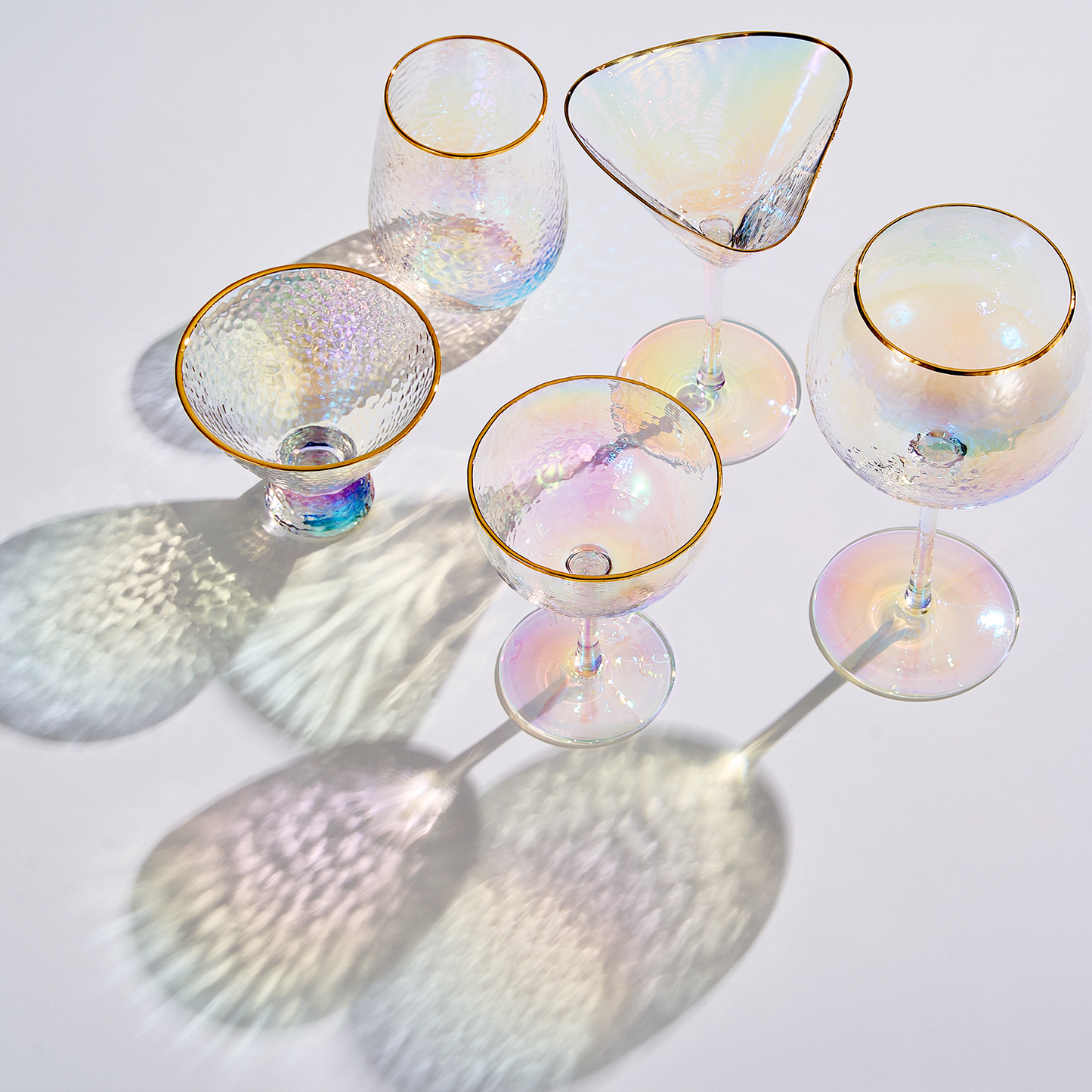 Dulce Martini Cocktail Glassware Set of 2