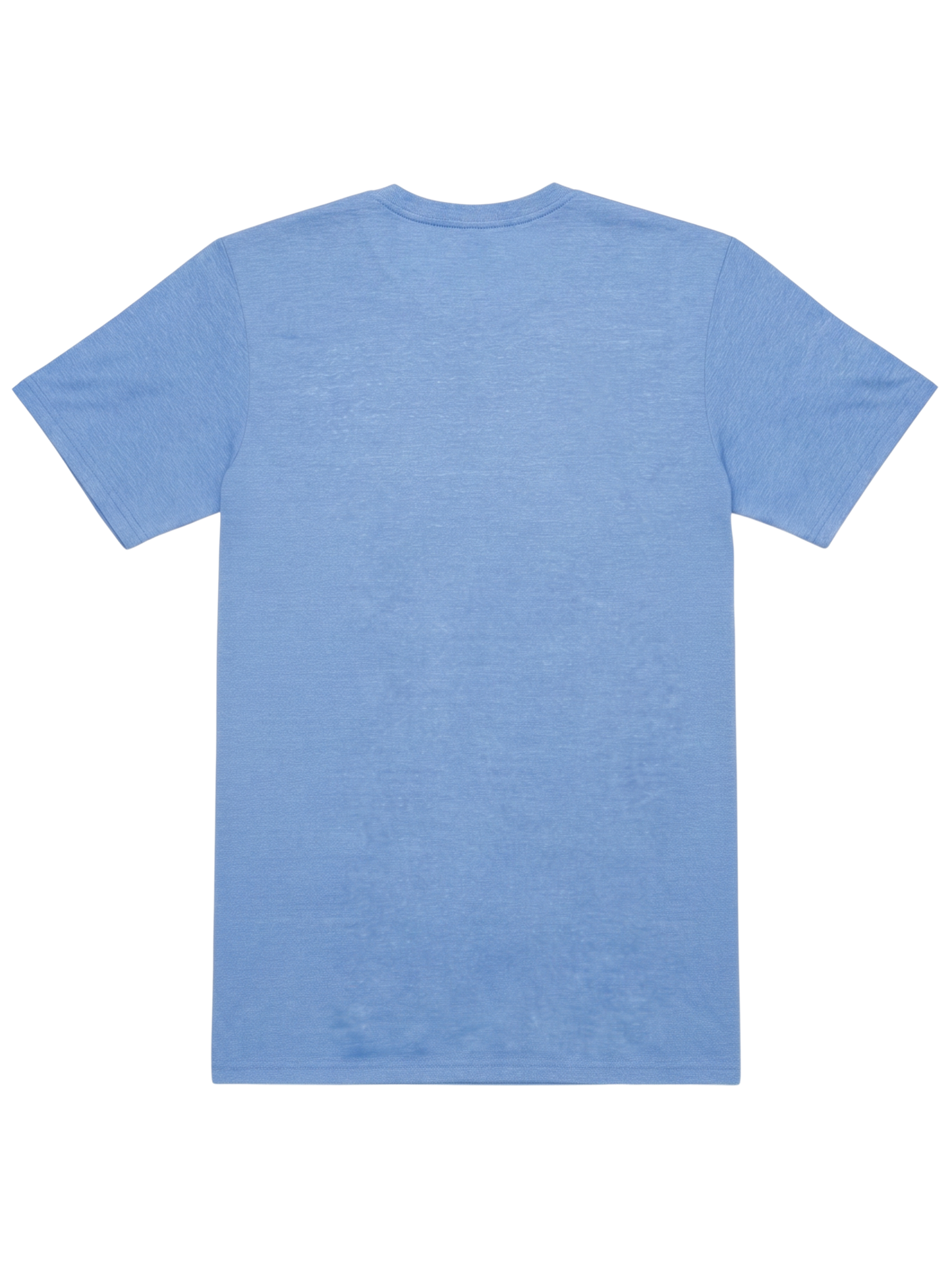 Oasis SS Tee back view, light blue heather short-sleeve shirt by White Water Life on Tampa Home & Garden Store
