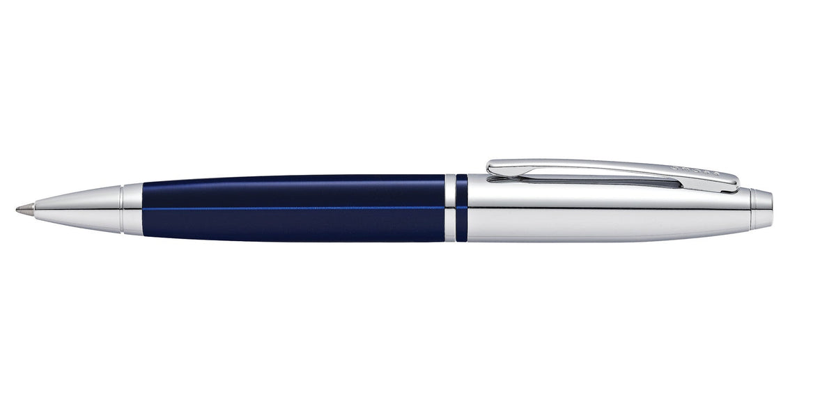 Calais Chrome & Blue Lacquer Ballpoint Pen by A.T. Cross on Tampa Home & Garden Store