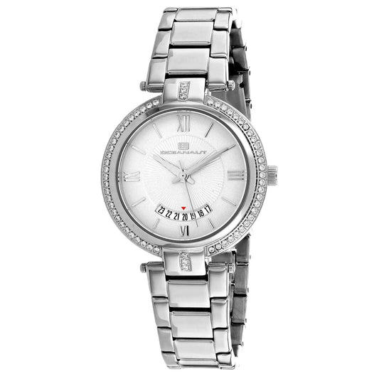 Oceanaut Amaya women's stainless steel watch with crystal bezel and silver-tone dial on Tampa Home & Garden Store