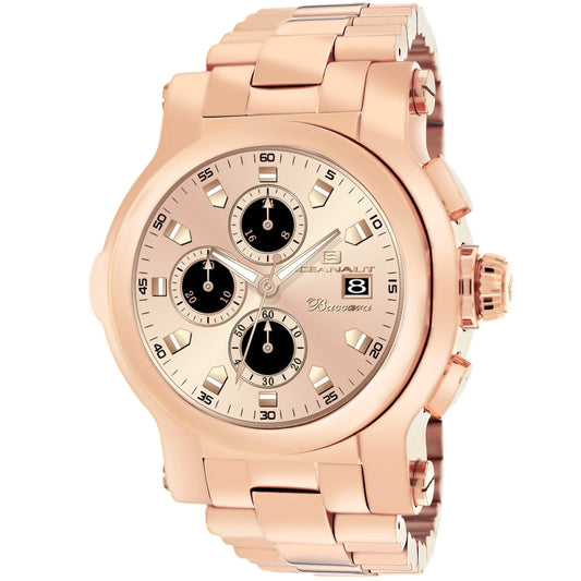 Oceanaut Baccara XL men's watch rose gold-tone chronograph with date window by Bids.com on Tampa Home & Garden Store