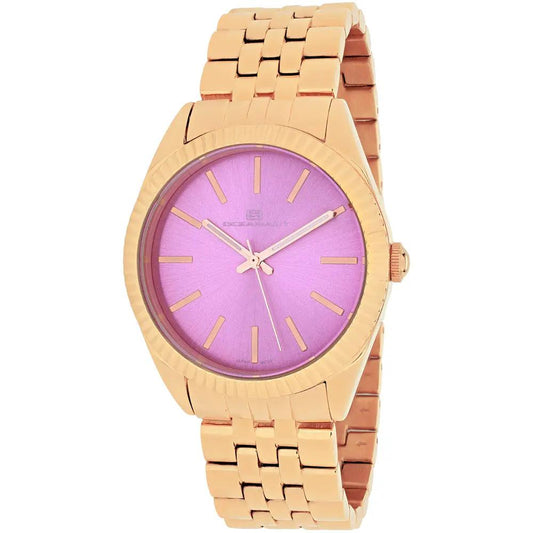 Oceanaut Womens Chique Quartz Watch with rose gold-tone bracelet and purple dial on Tampa Home & Garden Store