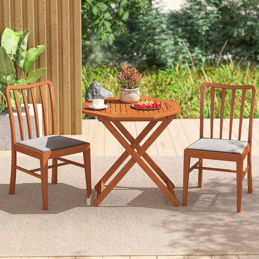 Octagon Folding Patio Table with 2 Inches Umbrella Hole - Tampa Home & Garden Store