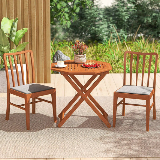 Octagon Folding Patio Table with 2 Inches Umbrella Hole - Tampa Home & Garden Store