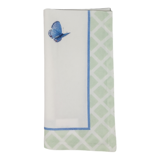 Serviette à motifs d'eucalyptus