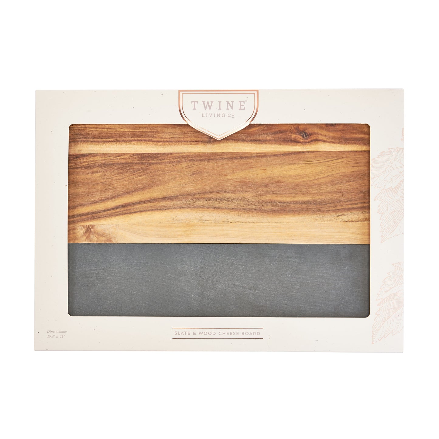 Wood and Slate Labeling Serving Chopping Board