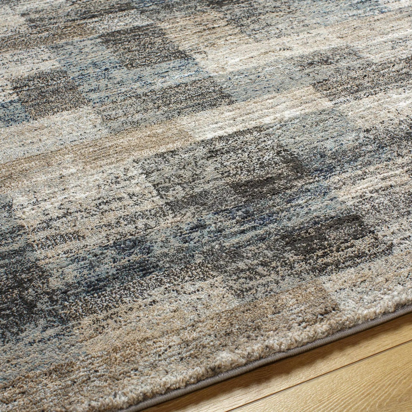 Ohtli Mosaic Luxe Thick Rug Southwestern Gray with plush pile by Boutique Rugs on Tampa Home & Garden Store