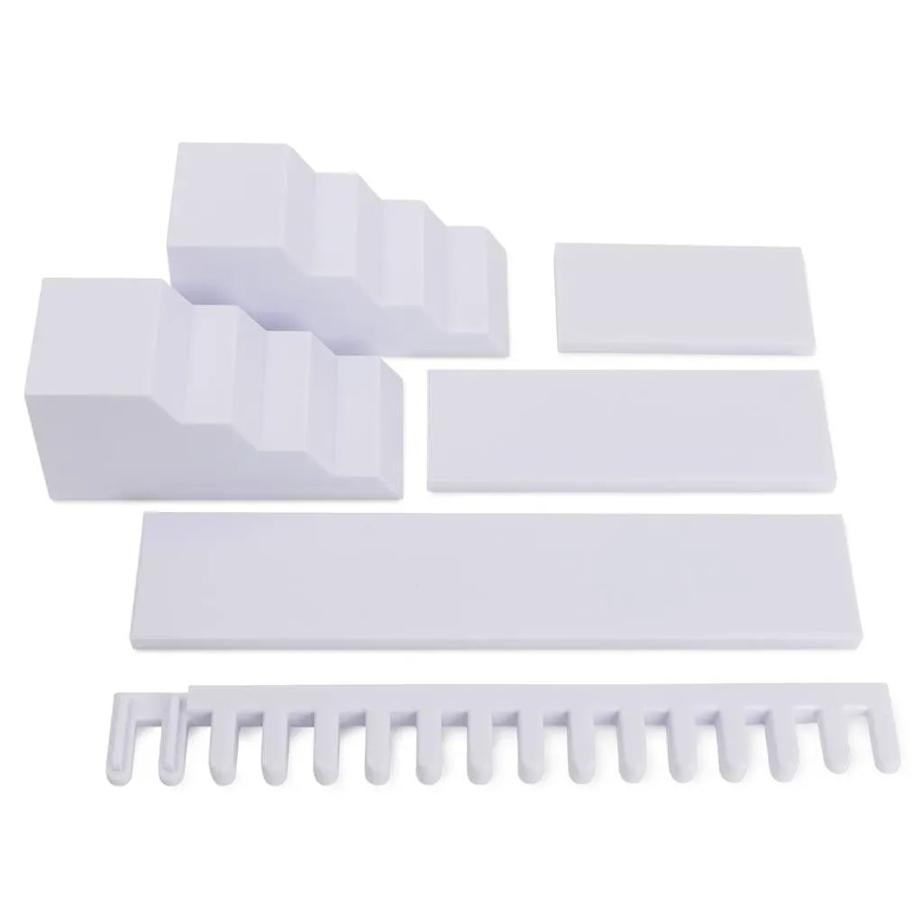 H5 Domino Creations set white modular domino blocks and plates Lily Hevesh Loft Tile Games on Tampa Home & Garden Store