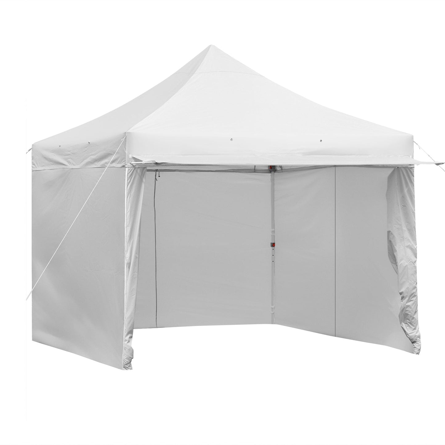 Gazebo plegable de 10 x 10 pies con 5 paredes laterales removibles con cremallera y toldo extensible - Azul