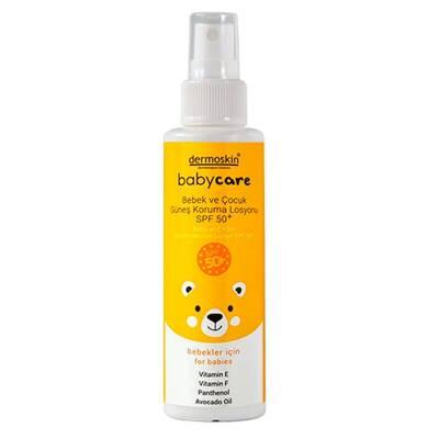 Dermoskin BabyCare SPF50+ sunscreen lotion water-resistant yellow bear label Beauty Care Bag on Tampa Home & Garden Store