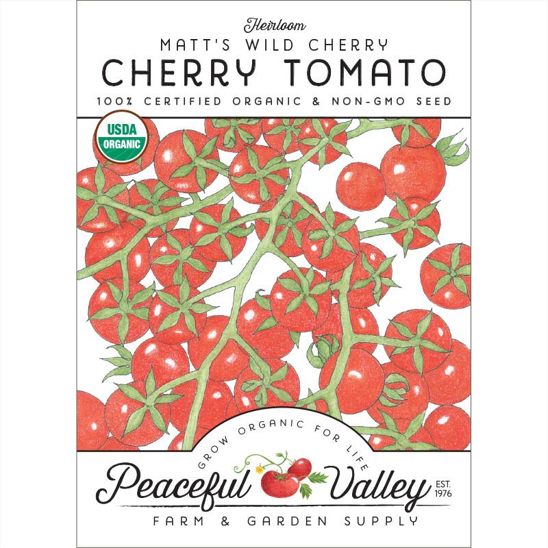 Tomato seeds Matt's Wild Cherry, organic cherry tomato variety by Seedtime Store on Tampa Home & Garden Store
