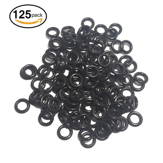 Reaction Tackle Wacky O-Rings 125 Pack black rubber O-rings for soft plastics fishing lures on Tampa Home & Garden Store