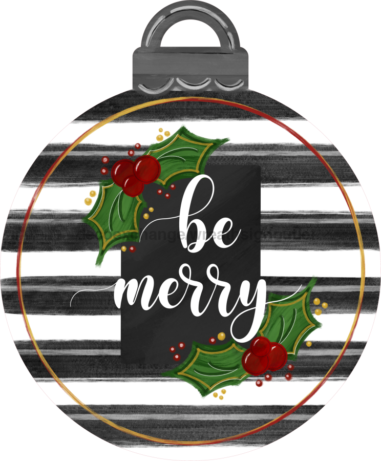 Letrero Ornamental, Colgante de Puerta "Be Merry" Gris, letrero de madera, DECOE-W-174, Colgante de Puerta de 22"
