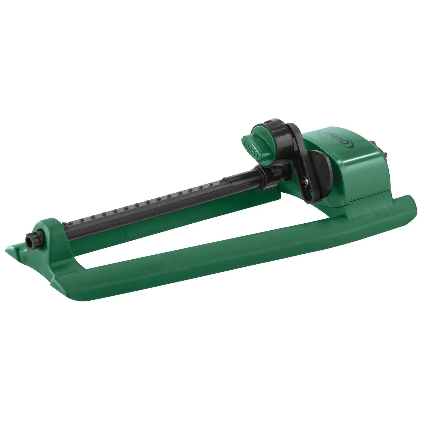 Orbit Easy Click Oscillating Sprinkler for 2600 Sq Ft green plastic body with dial on Tampa Home & Garden Store