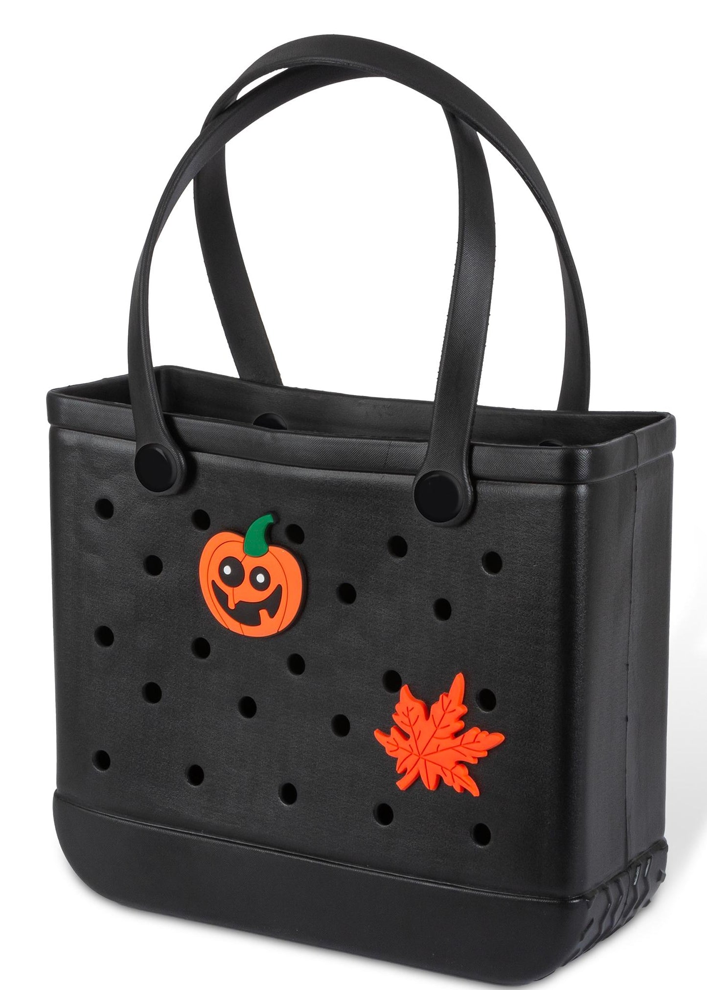 Bolso de mano con 12 dijes extraíbles - Negro