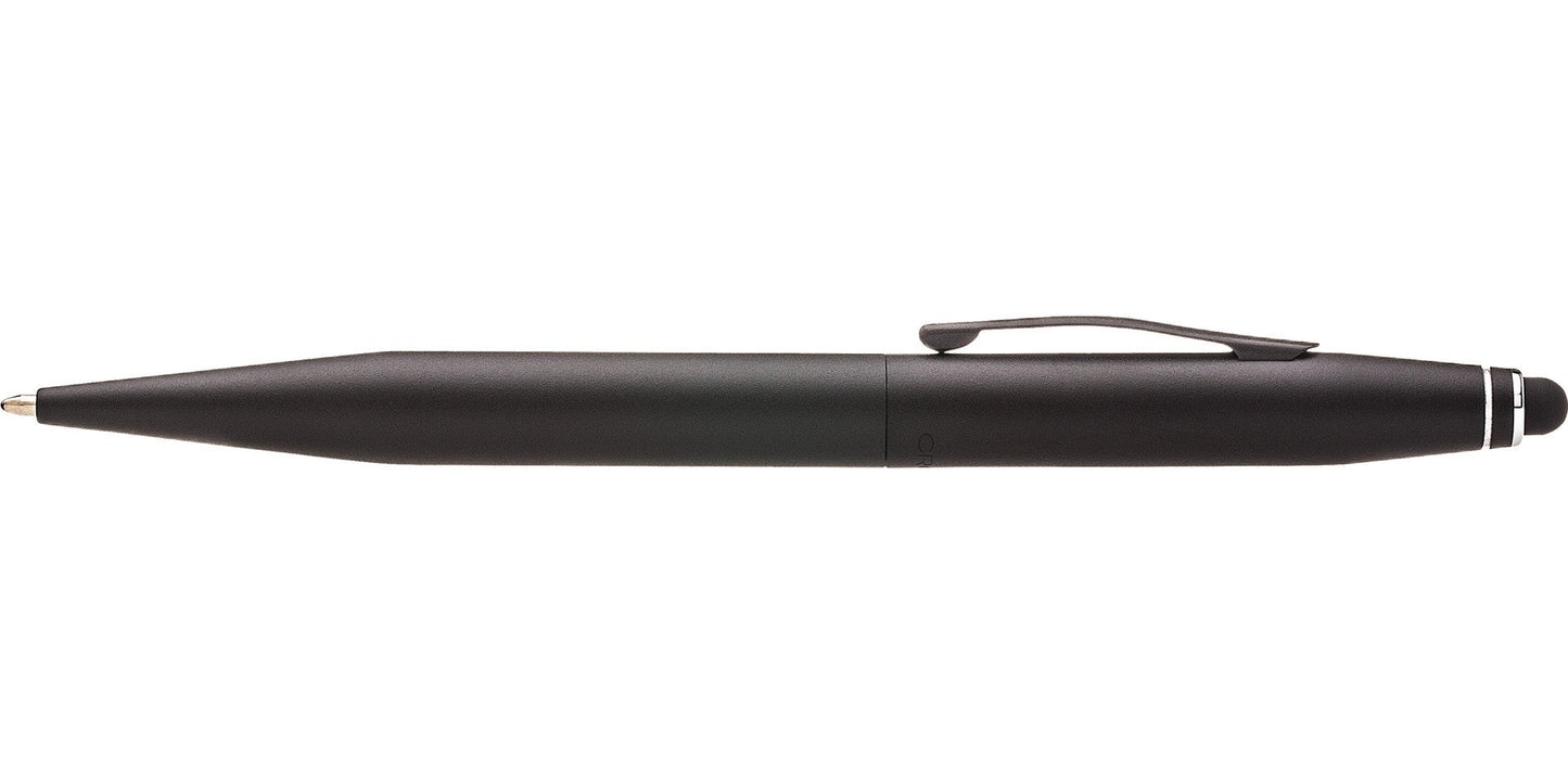 Tech2 Satin Black dual-function pen with matte barrel and clip on Tampa Home & Garden Store