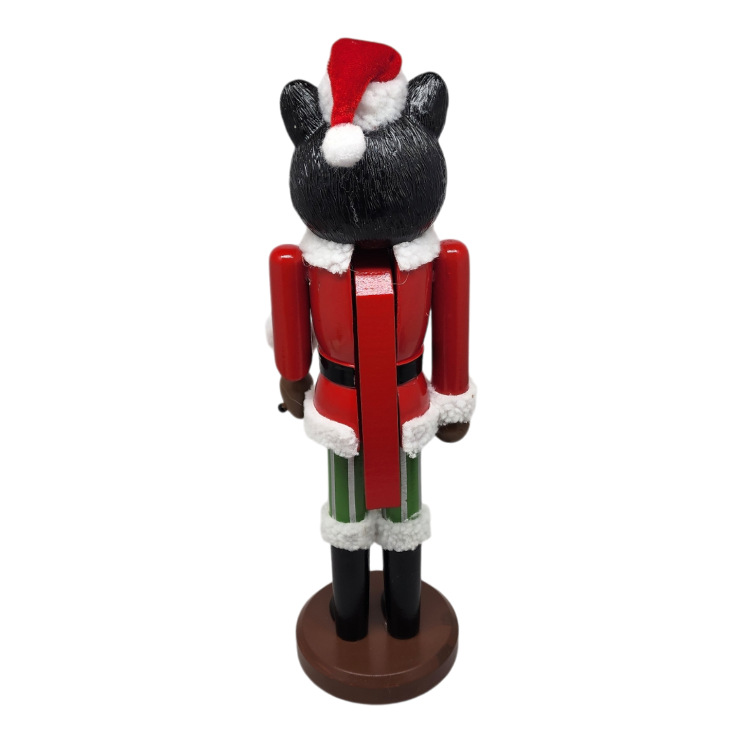 Cascanueces navideño con forma de gato