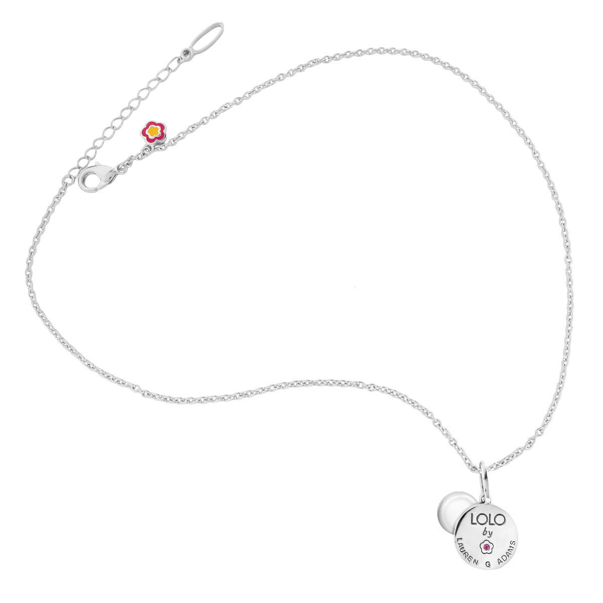 September Birthstone Necklace by Lauren G Adams; silver chain with heart locket pendant on Tampa Home & Garden Store