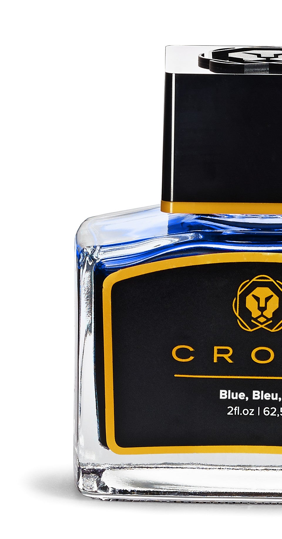 Fountain pen ink blue, A.T. Cross bottle with black label orange trim, 2fl oz on Tampa Home & Garden Store