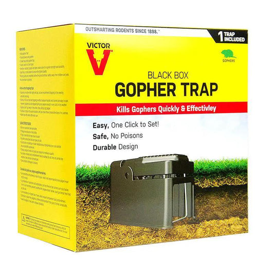 Black Box Gopher Trap, gray plastic pest control device by Victor on Tampa Home & Garden Store