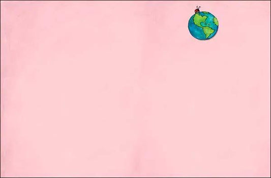 You Make The World A Better Place Blank Card pink greeting card with Earth in corner on Tampa Home & Garden Store