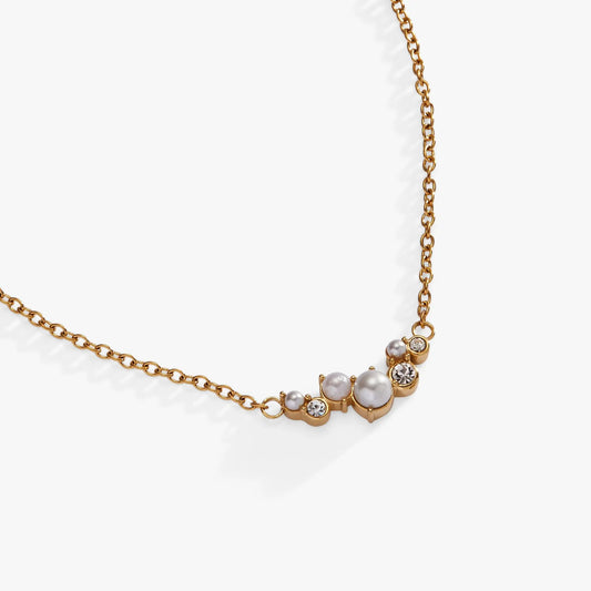 Pearl & Crystal Pendant Necklace gold-tone chain with pearls and crystals by ALEX AND ANI on Tampa Home & Garden Store
