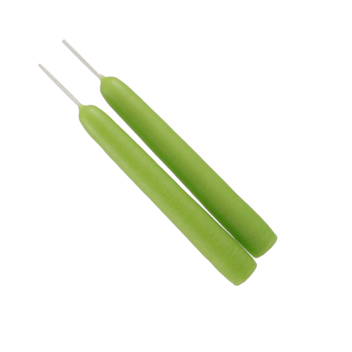 Mole Hollow Taper Candles Lime Green, 2 candles on Tampa Home & Garden Store